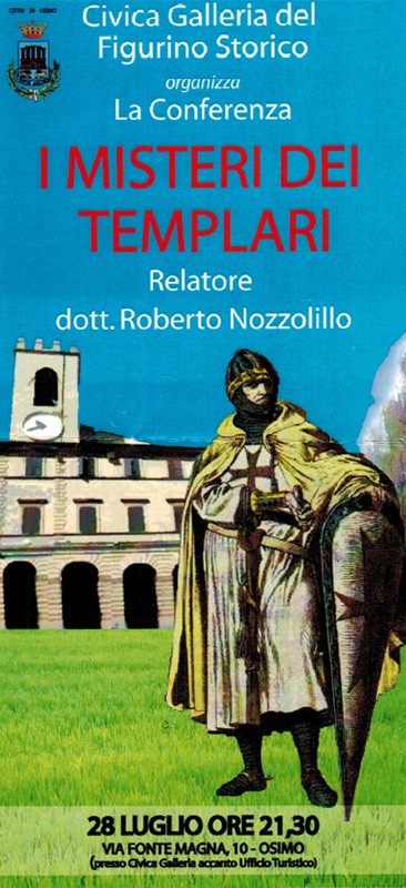 Conferenza "I Misteri dei Templari" | Civica Galleria del Figurino Storico